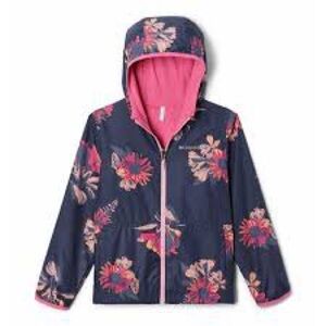 Columbia Kids Floral Jacket -Navy and Pink